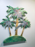 36”x36” Triple Palm Trees
