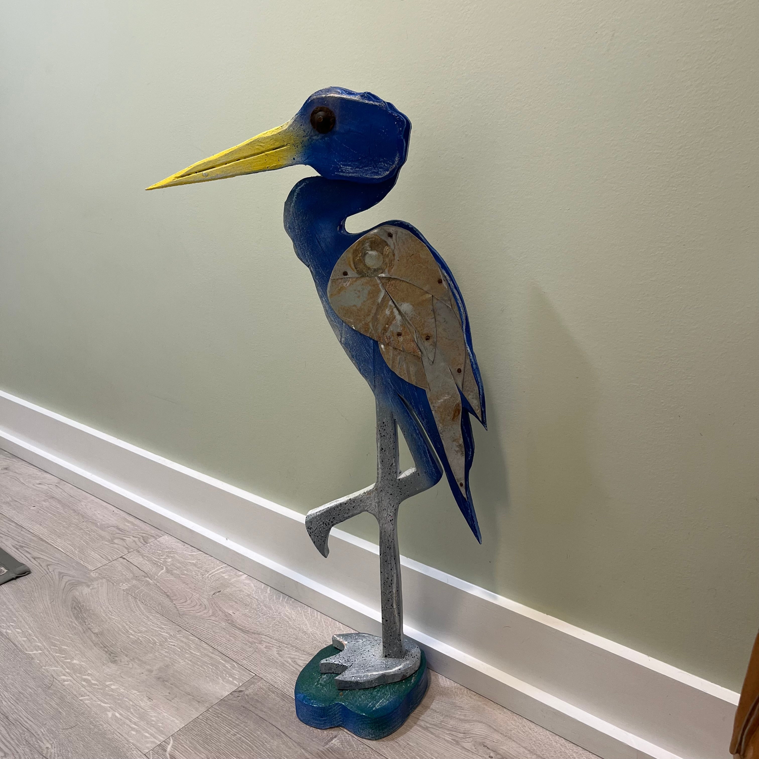 36” Blue Heron ( Free Standing)
